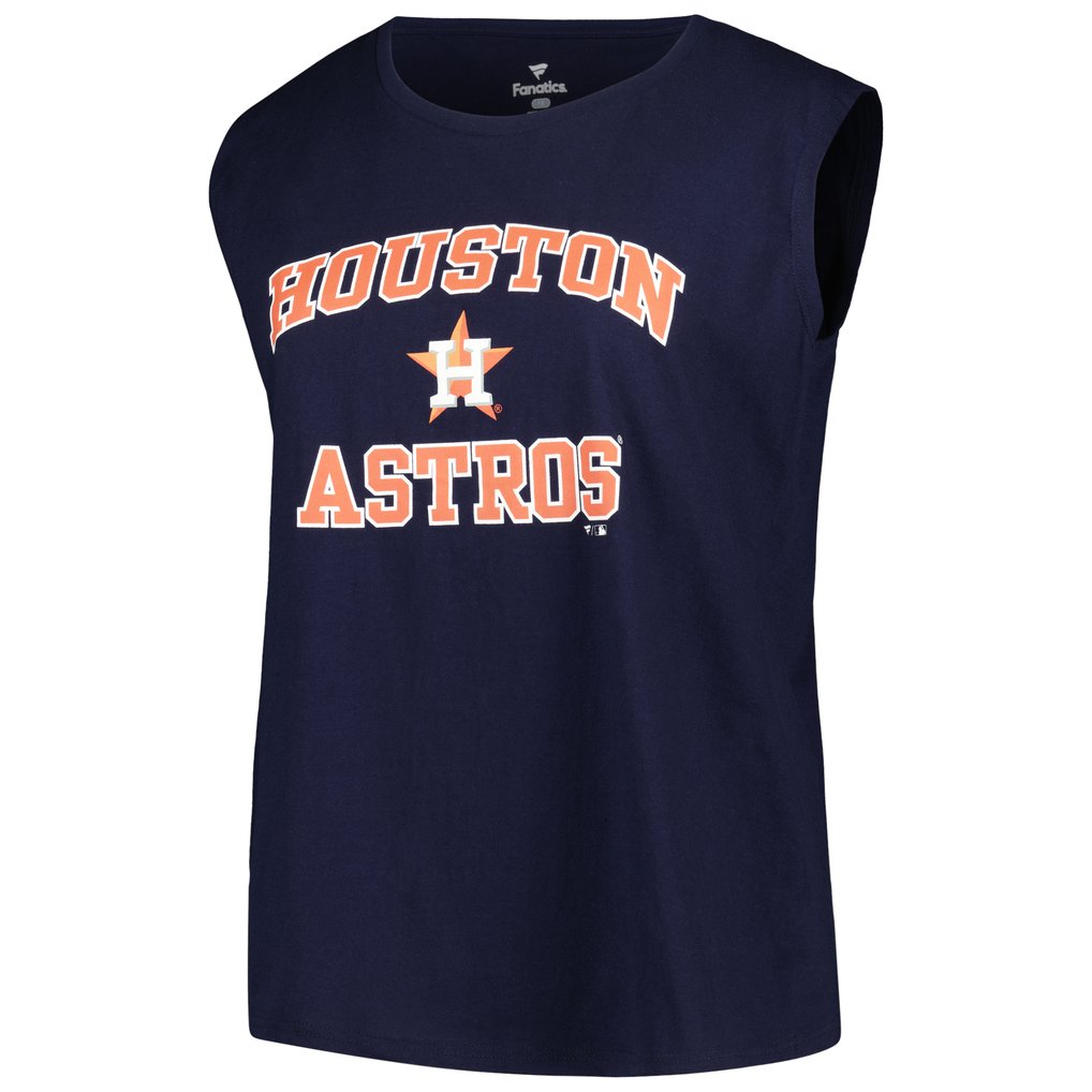 Houston Astros Profile Women's Plus Size Tank Top - Navy
