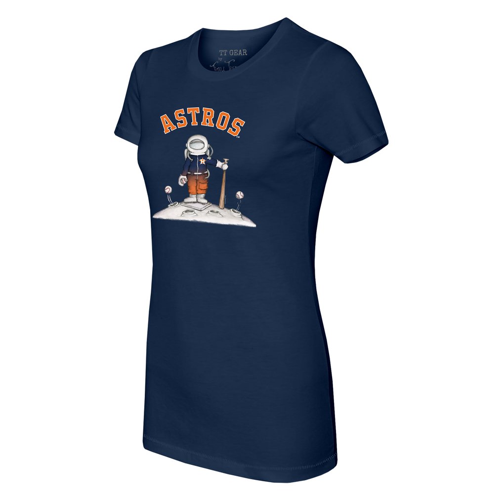 Houston Astros Tiny Turnip Women's Astronaut T-Shirt - Navy