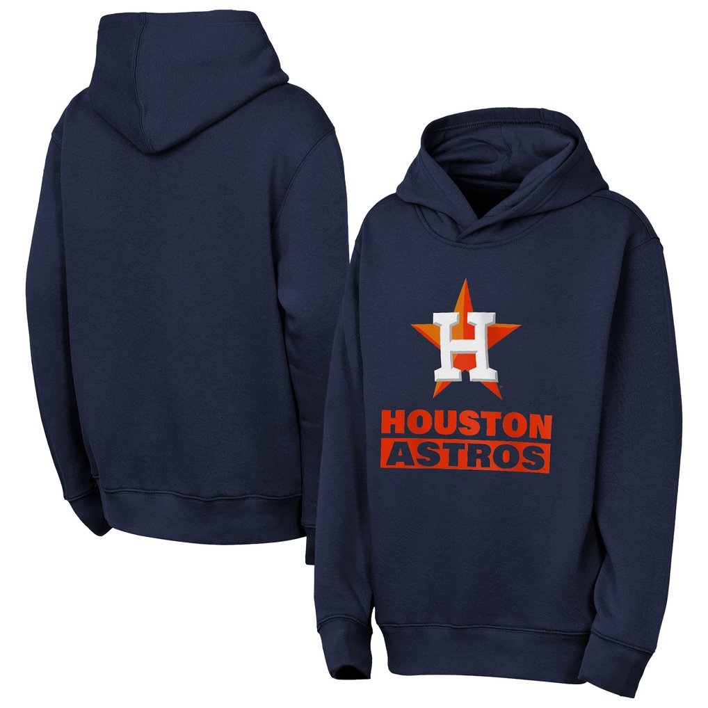  Houston Astros Outerstuff Youth Back to Basics Hoodie - Navy