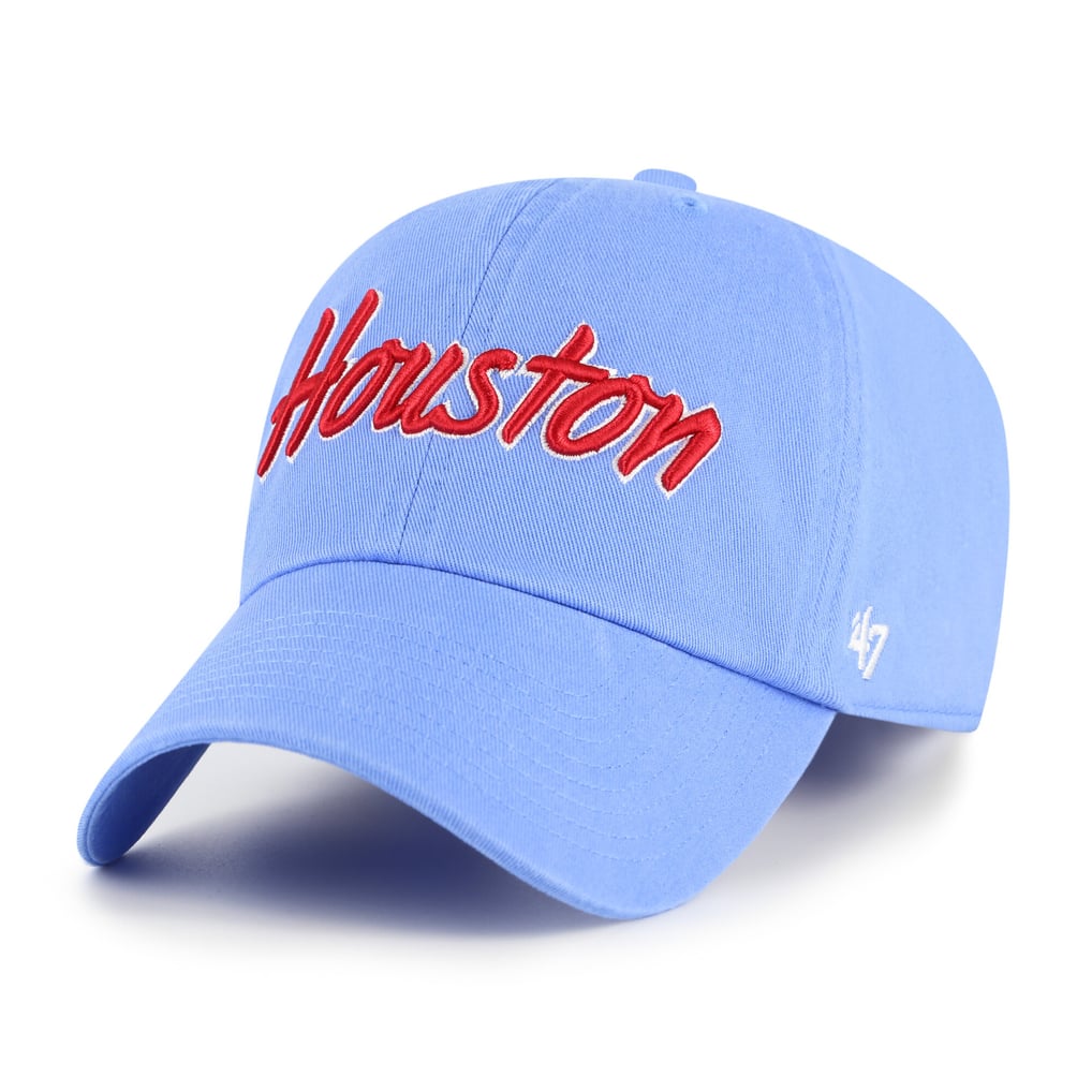Houston Cougars '47 Script Clean Up Adjustable Hat - Light Blue