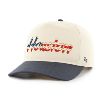 Houston Cougars '47 Americana Flag Hitch Adjustable Hat - Natural/Navy