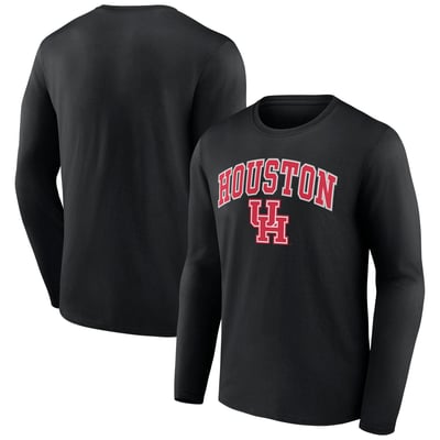 Houston Cougars Campus Long Sleeve T-Shirt - Black