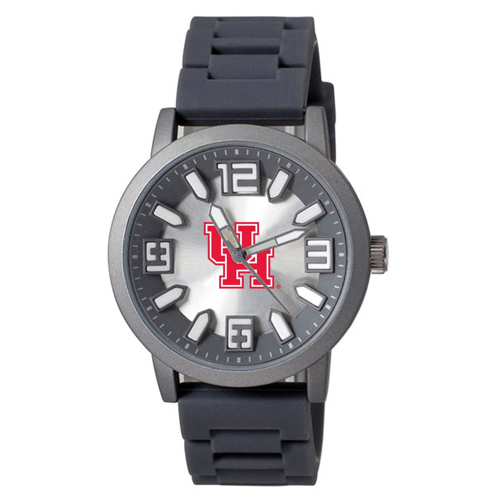  Houston Cougars Enigma Silicone Strap Watch - Black