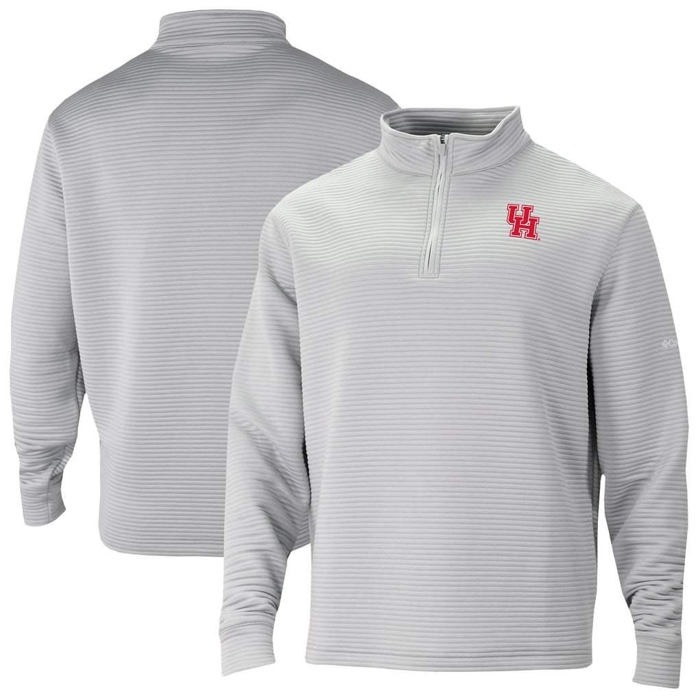 Houston Cougars Columbia Omni-Wick Pack It Up Quarter-Zip Pullover - Gray