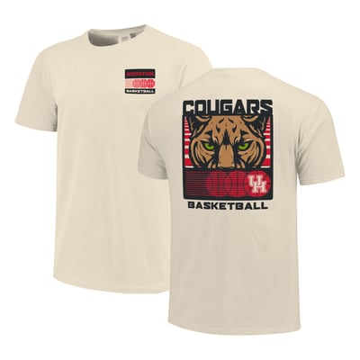  Houston Cougars Basketball Staredown Comfort Colors - Cream