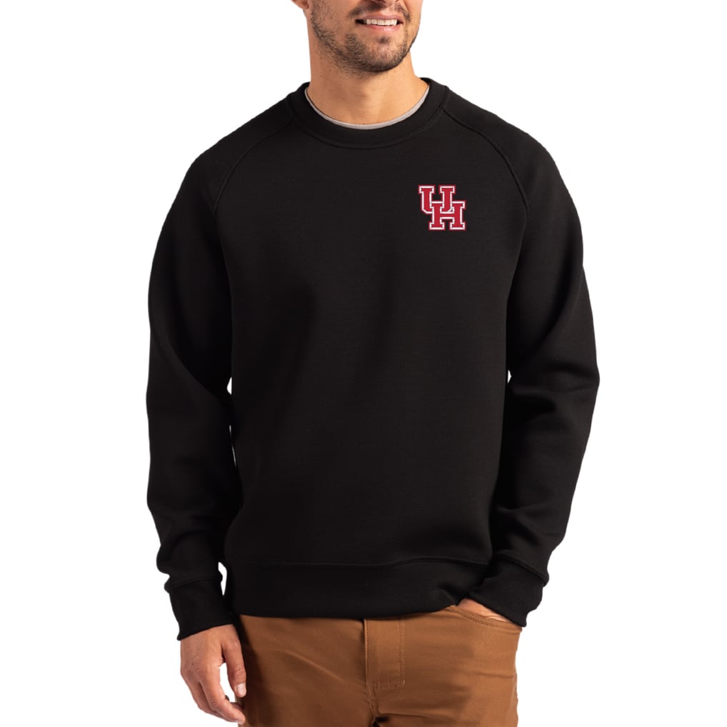 Houston Cougars Cutter & Buck Roam Recycled Pullover - Black