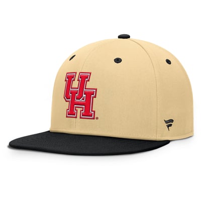 Houston Cougars Fanatics Balance Fitted Hat - Khaki/Black