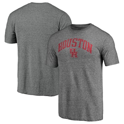 Houston Cougars Arched City Tri-Blend T-Shirt - Heather Gray