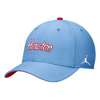 Houston Cougars Jordan Brand Blue Out Rise Dri-FIT Flex Hat - Light Blue