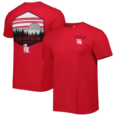 Houston Cougars Landscape Shield T-Shirt - Red