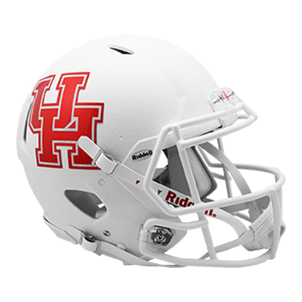 Houston Cougars Riddell Matte White Speed Authentic Helmet