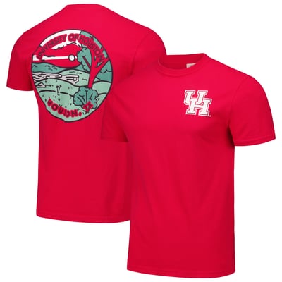 Houston Cougars Unisex Scenic Comfort Colors T-Shirt - Red