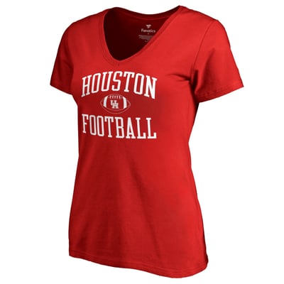 Houston Cougars Women's First Sprint V-Neck T-Shirt - Red