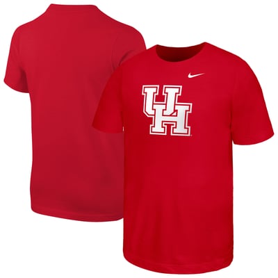 Houston Cougars Nike Youth Logo T-Shirt - Red