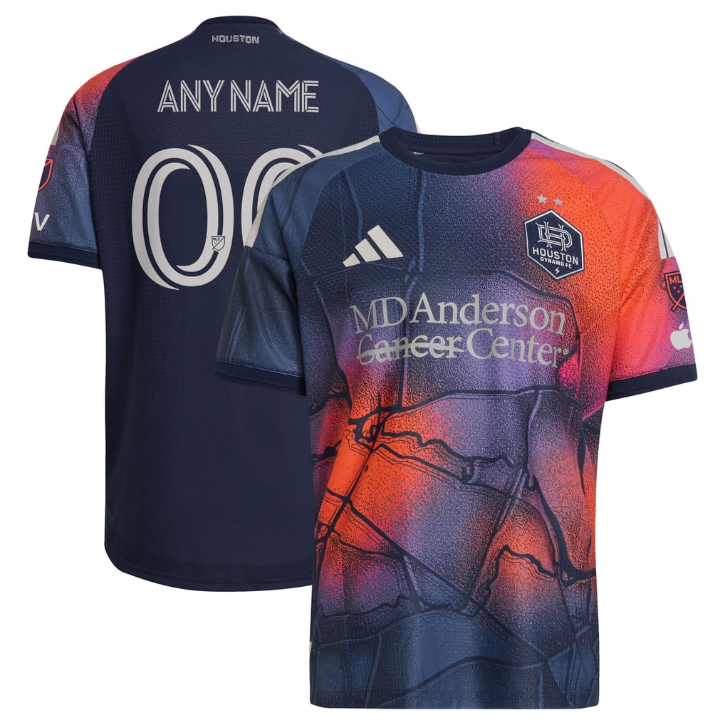 Houston Dynamo FC adidas 2026 Mission Control On-Field Authentic Patch Custom Jersey - Blue