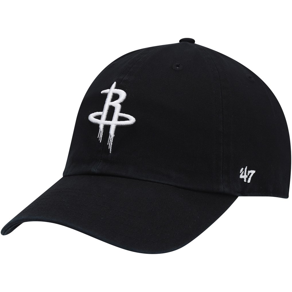  Houston Rockets '47 Core Logo Clean Up Adjustable Hat - Black