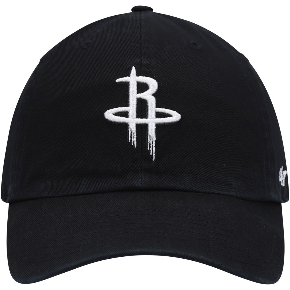  Houston Rockets '47 Core Logo Clean Up Adjustable Hat - Black
