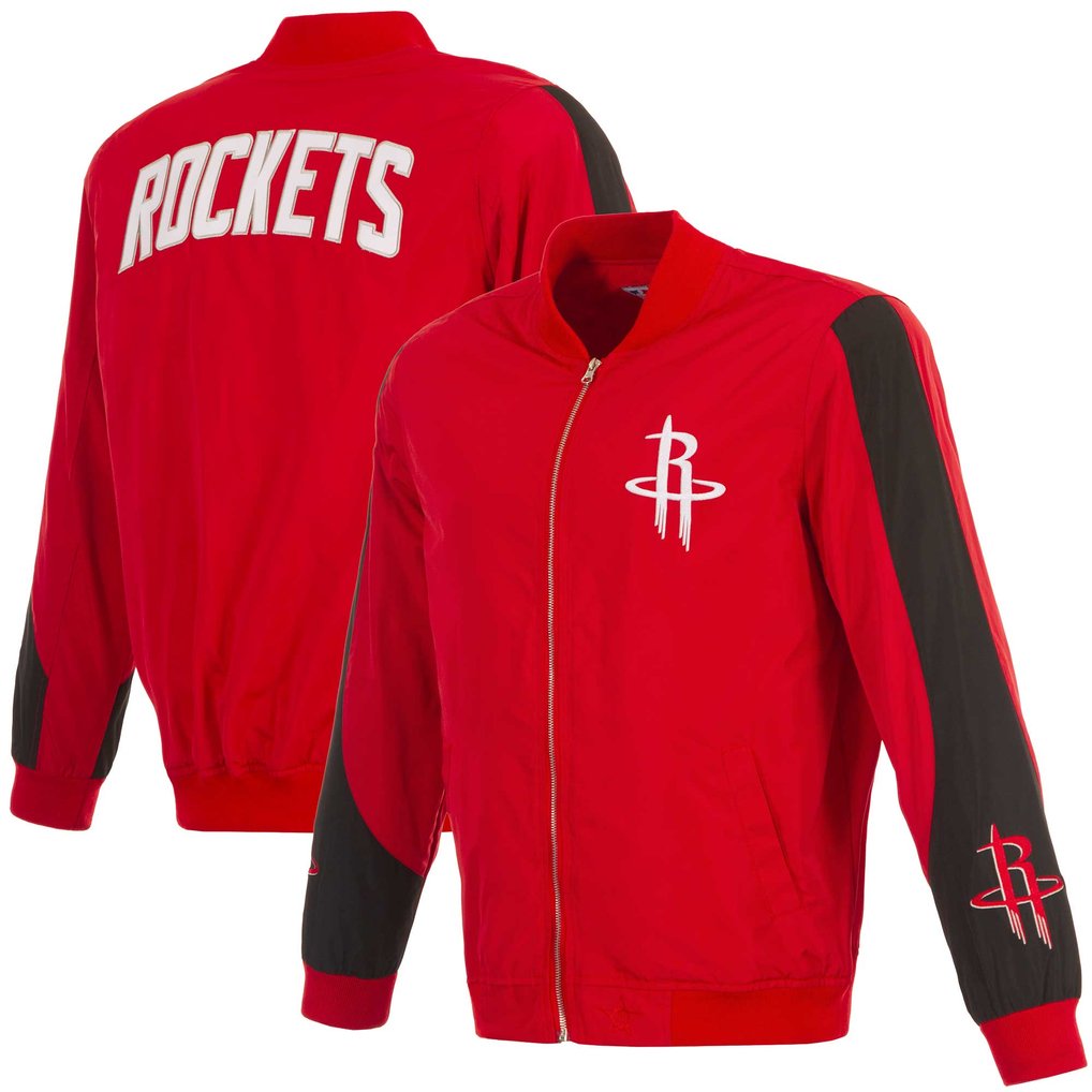  Houston Rockets JH Design Full-Zip Bomber Jacket - Red