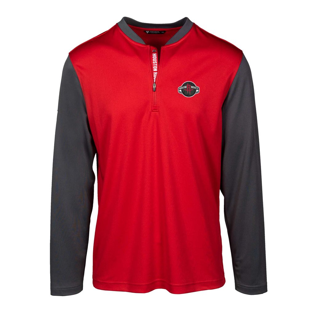 Houston Rockets Levelwear Spector Insignia Core Quarter-Zip Pullover Top - Red