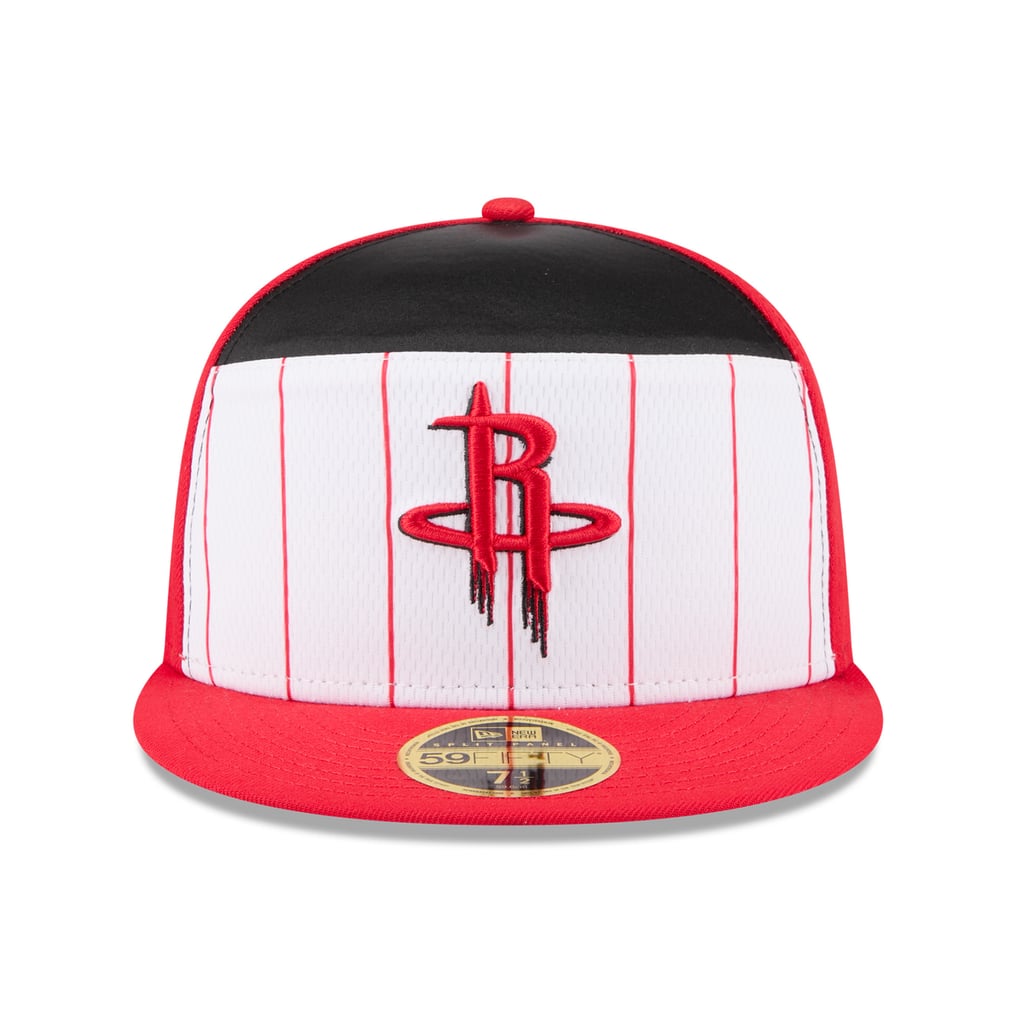  Houston Rockets New Era 2025 NBA Tip Off Split Panel 59FIFTY Fitted Hat - White/Red