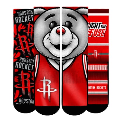  Houston Rockets Rock Em Socks Unisex Fan Favorites Three-Pack Crew Socks Set