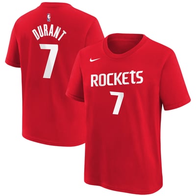 Kevin Durant Houston Rockets Nike Youth Icon Edition Name & Number T-Shirt - Red