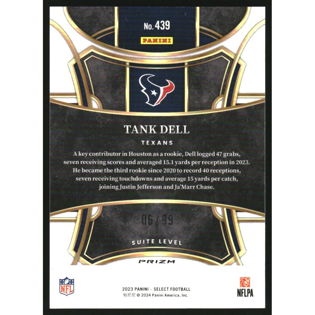 2023 Select Prizm Blue #439 Tank Dell