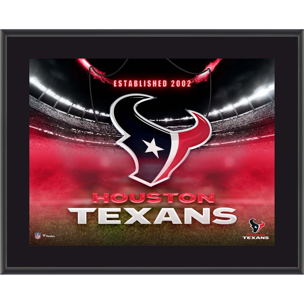 Houston Texans Fanatics Authentic 10.5" x 13" Horizontal Team Logo Sublimated Plaque