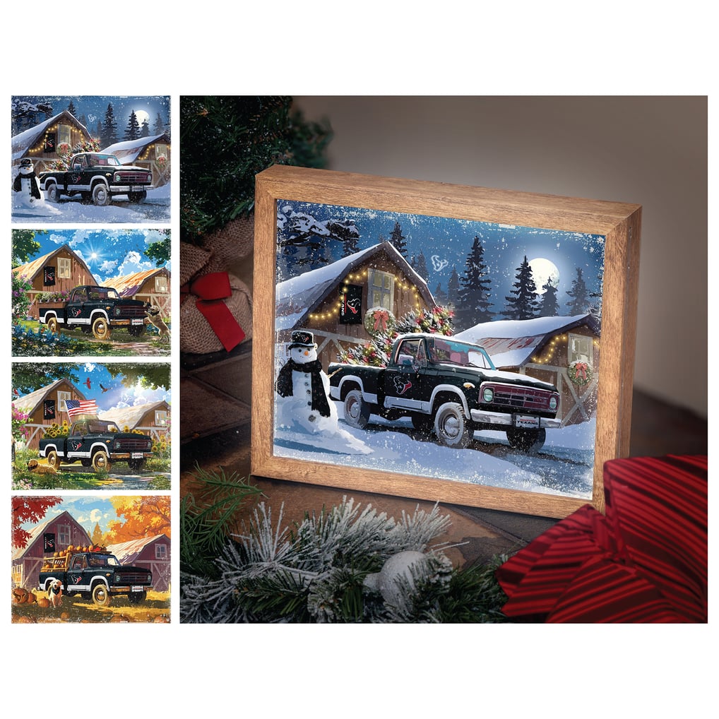 Houston Texans 12" x 11" Four Seasons LED Light Box