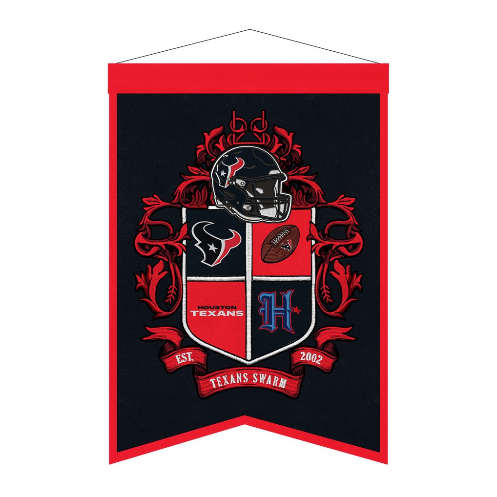 Houston Texans 15" x 22" Crest Banner