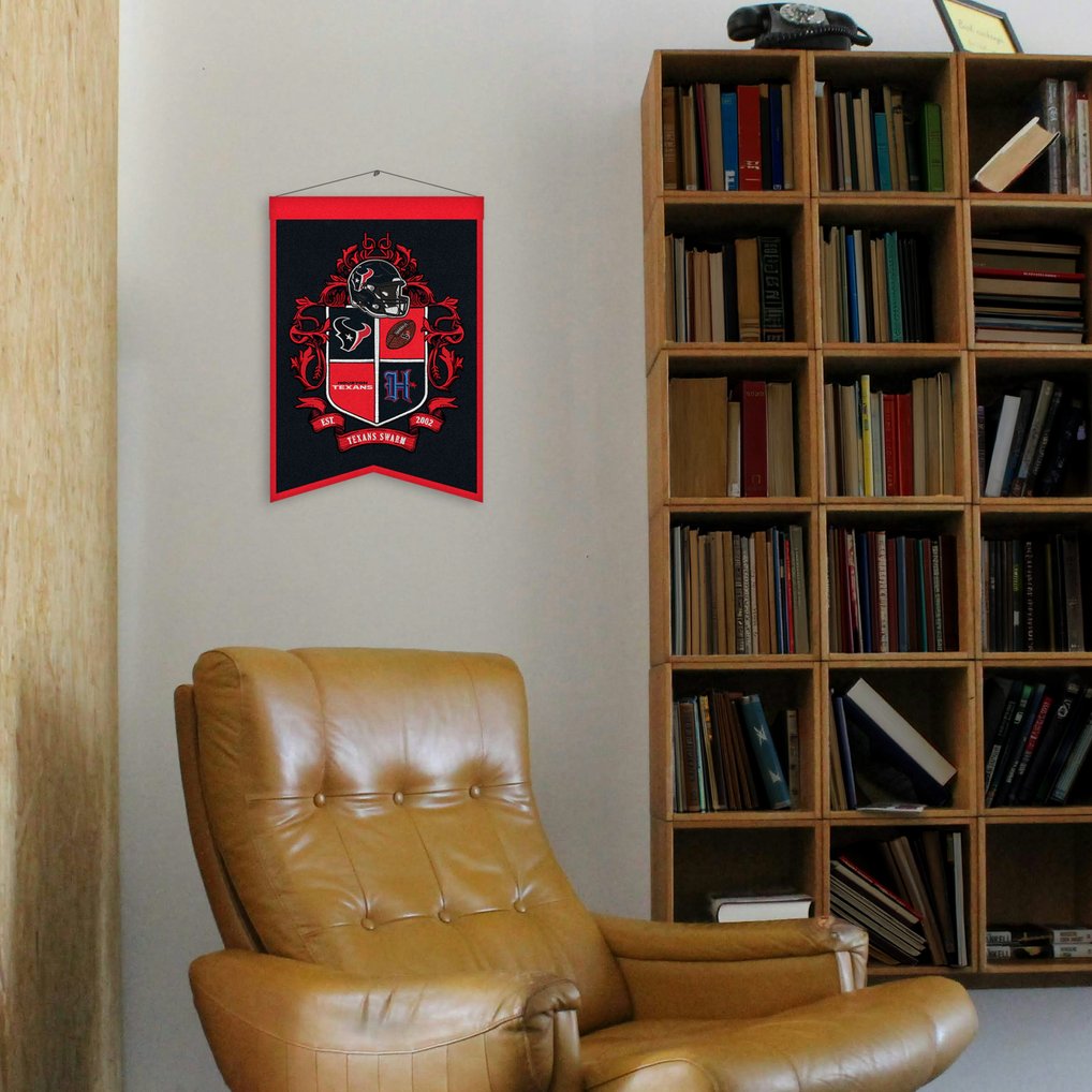 Houston Texans 15" x 22" Crest Banner