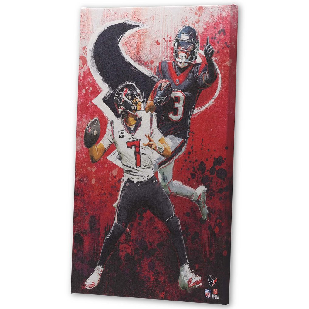 Houston Texans 15" x 23" Graffiti Canvas Wall Art