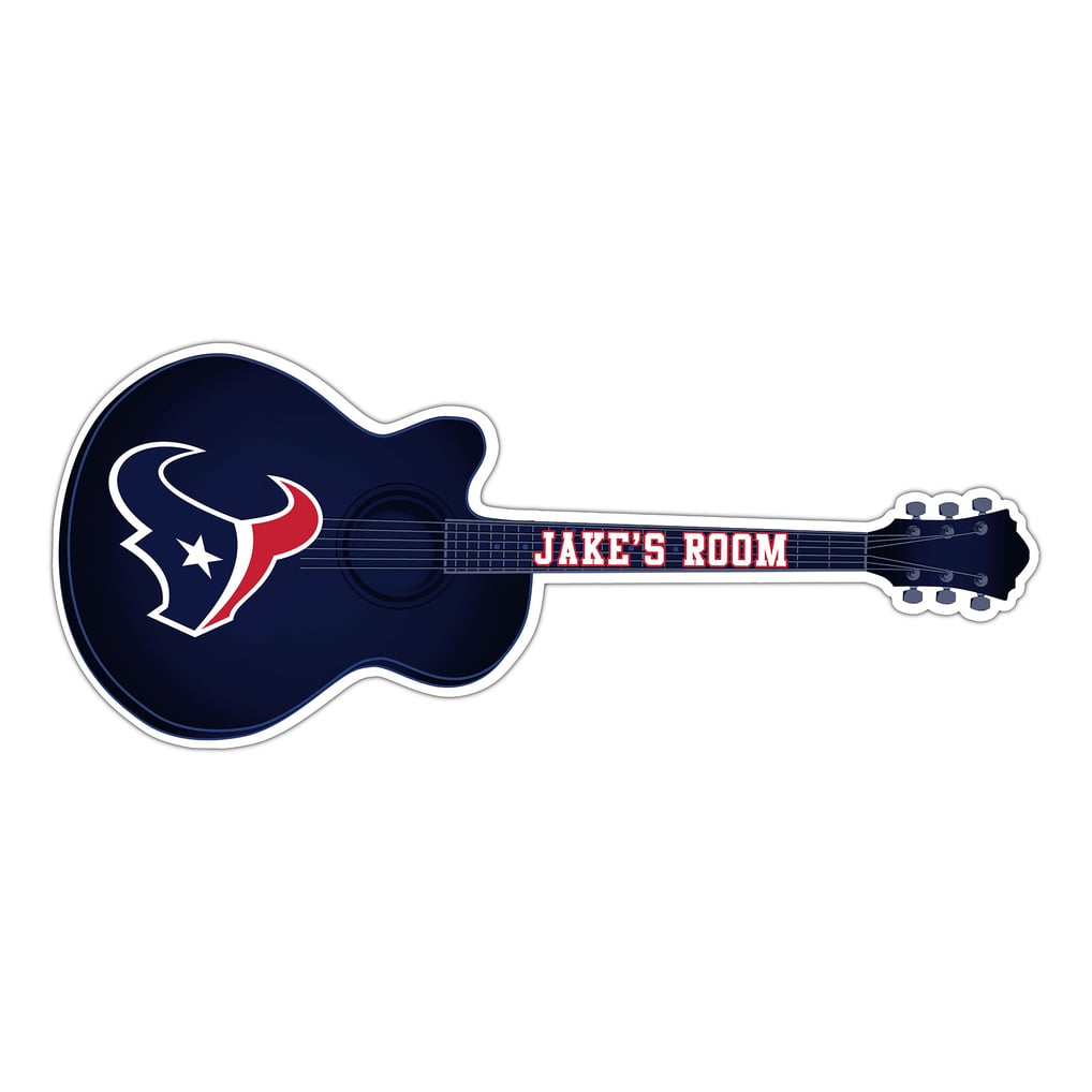 Houston Texans 24" Customizable Guitar Sign