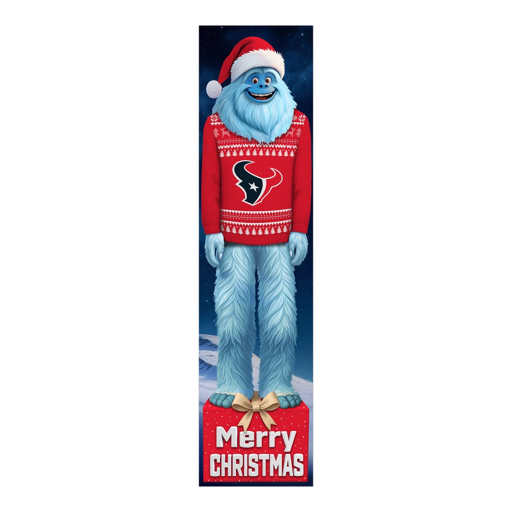 Houston Texans 48" Yeti Christmas Leaner
