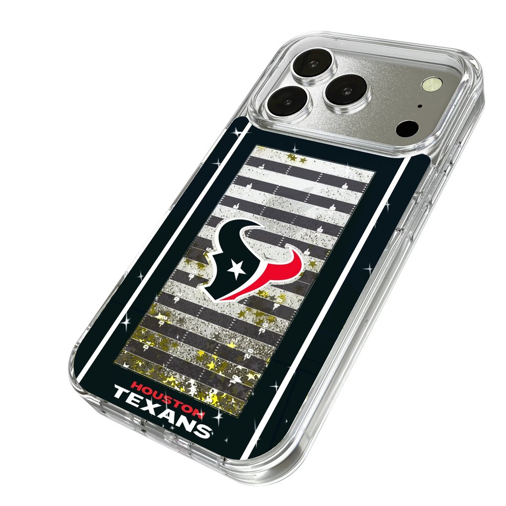 Houston Texans iPhone Field Design Glitter Case