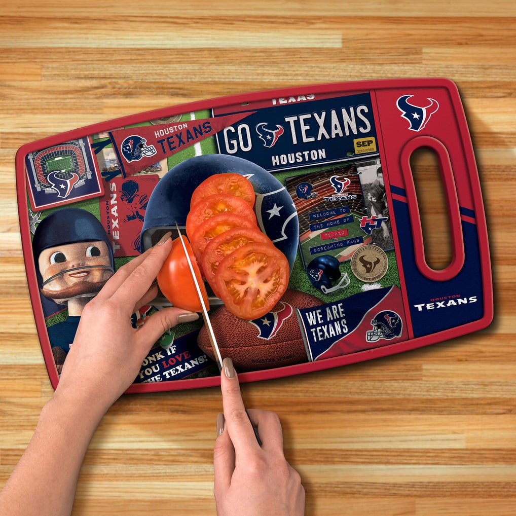 Houston Texans IDNA Retro Series Cutting Board