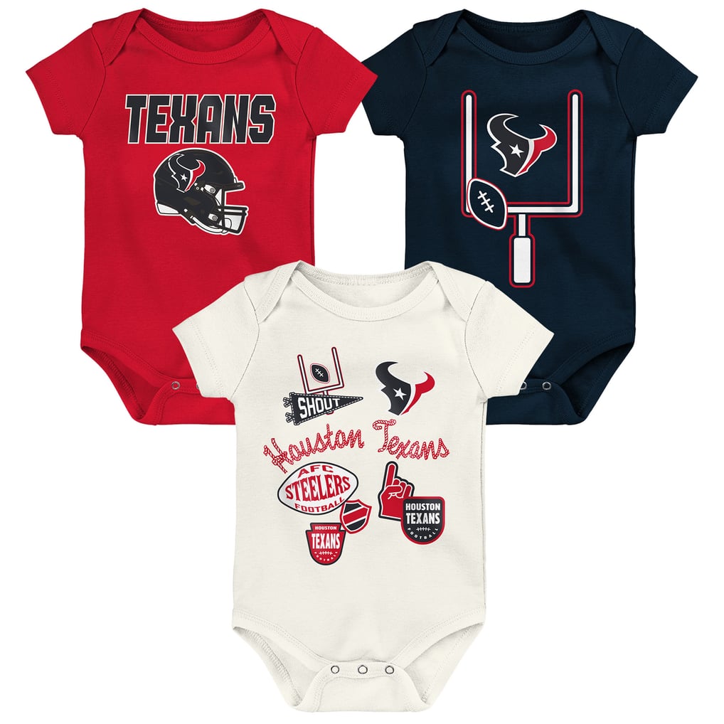  Houston Texans Outerstuff Infant & Newborn Littlest Player Three-Piece Bodysuit Set