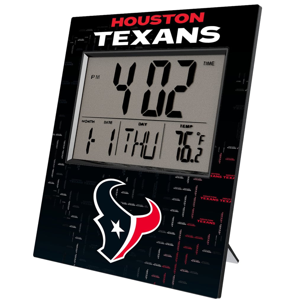 Houston Texans Keyscaper Quadtile Digital Desk Clock