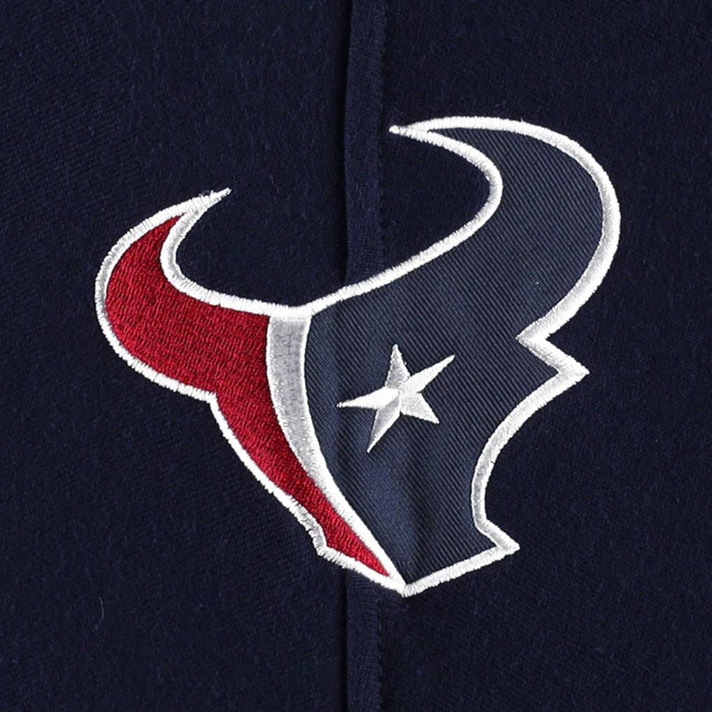 Houston Texans '47 Gridiron Lace-Up Pullover Hoodie - Heather Gray
