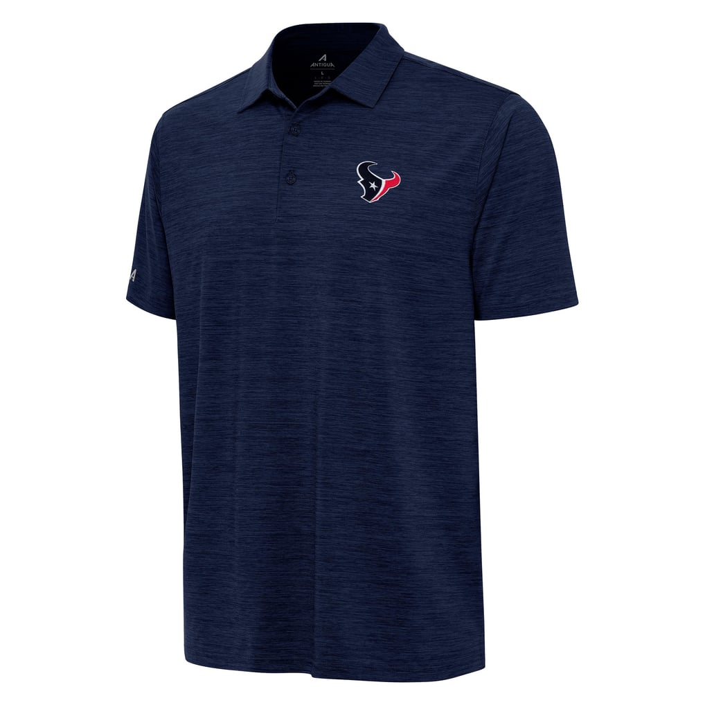 Houston Texans Antigua Layout Polo - Heather Navy