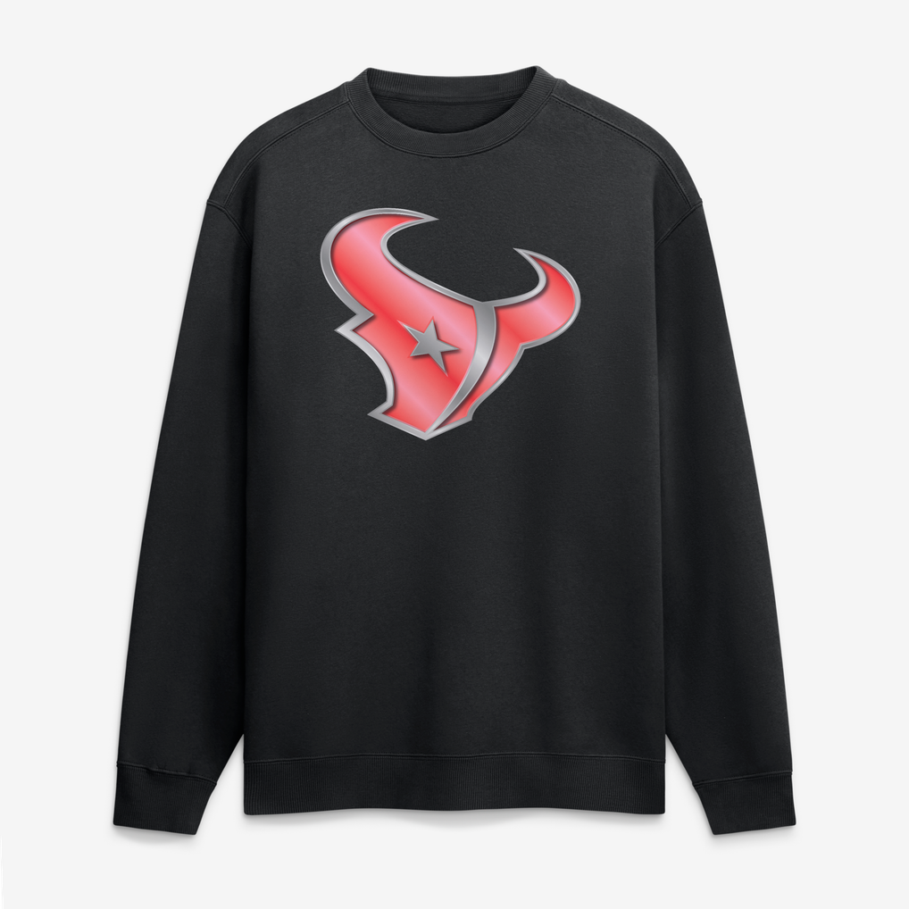 Houston Texans  Metallic Mascot Sweatshirt - Black