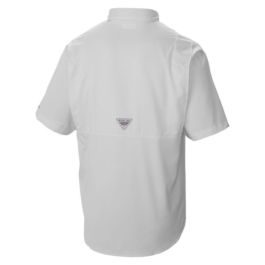 Houston Texans Columbia Tamiami Omni-Shade Button-Down Shirt - White