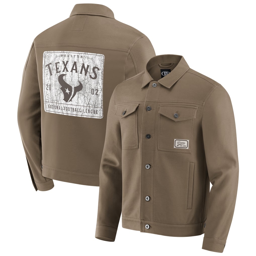 Houston Texans Darius Rucker Collection by Fanatics Trucker Full-Button Jacket - Brown