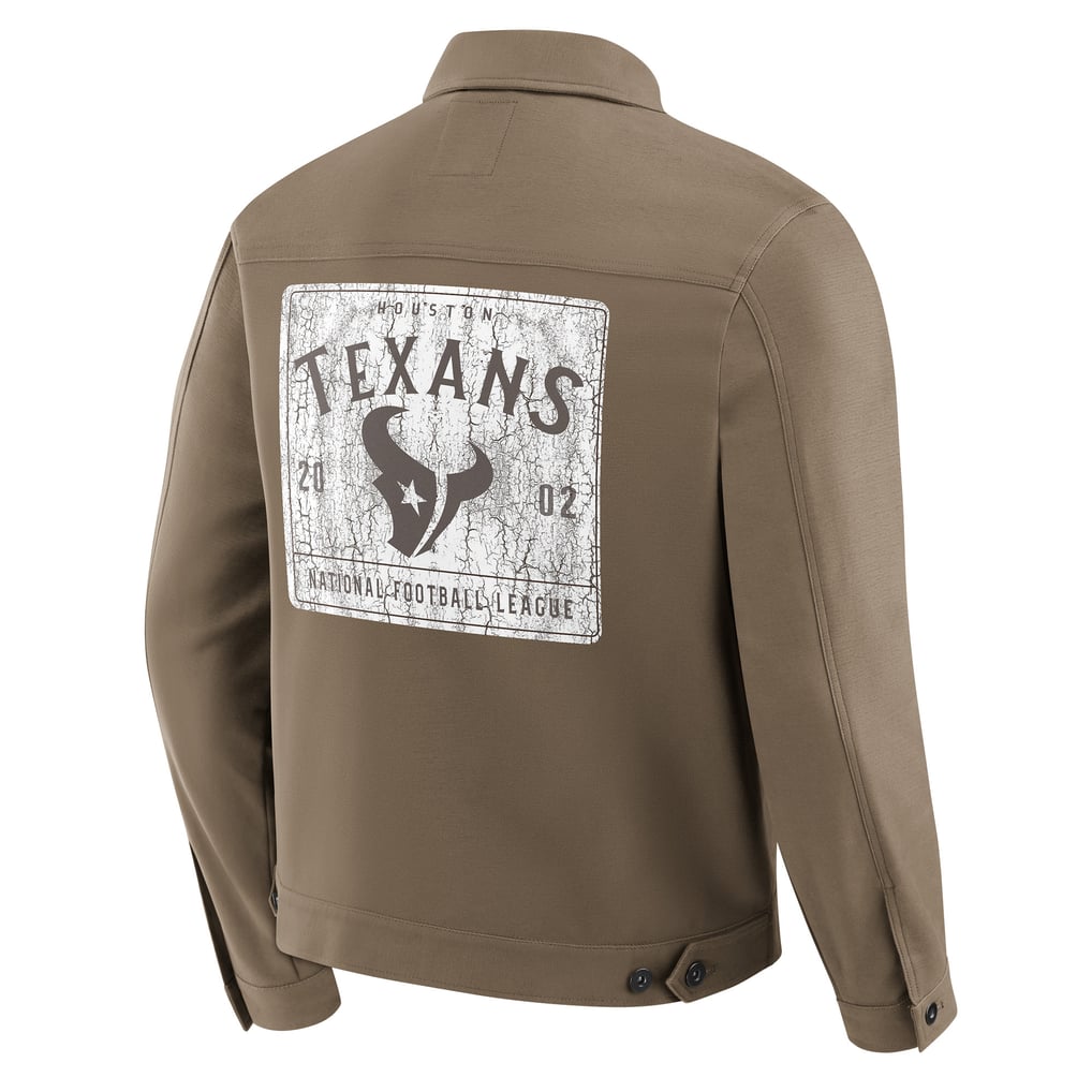 Houston Texans Darius Rucker Collection by Fanatics Trucker Full-Button Jacket - Brown
