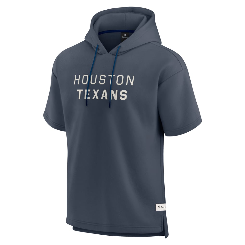 Houston Texans Fanatics Elements Future Ground Lettering Short Sleeve Pullover Hoodie - Navy
