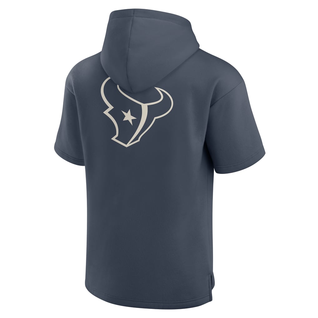 Houston Texans Fanatics Elements Future Ground Lettering Short Sleeve Pullover Hoodie - Navy
