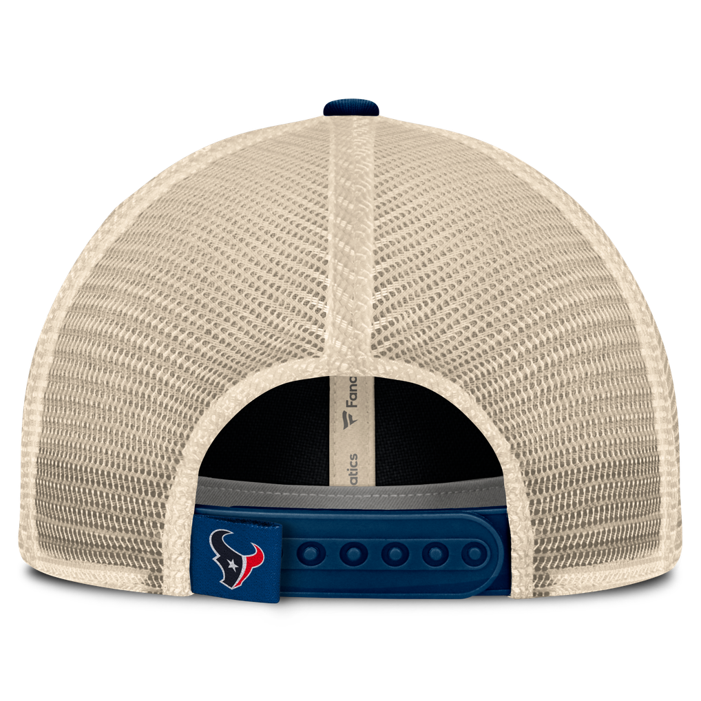 Houston Texans Fanatics Placard Trucker Adjustable Hat - Navy