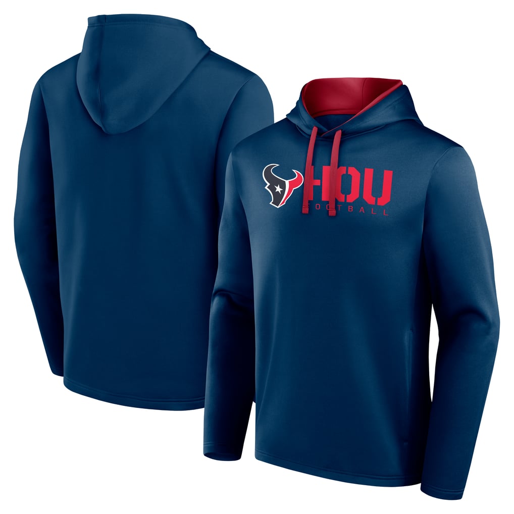 Houston Texans Logo Athletic Head Start Pullover Hoodie - Navy