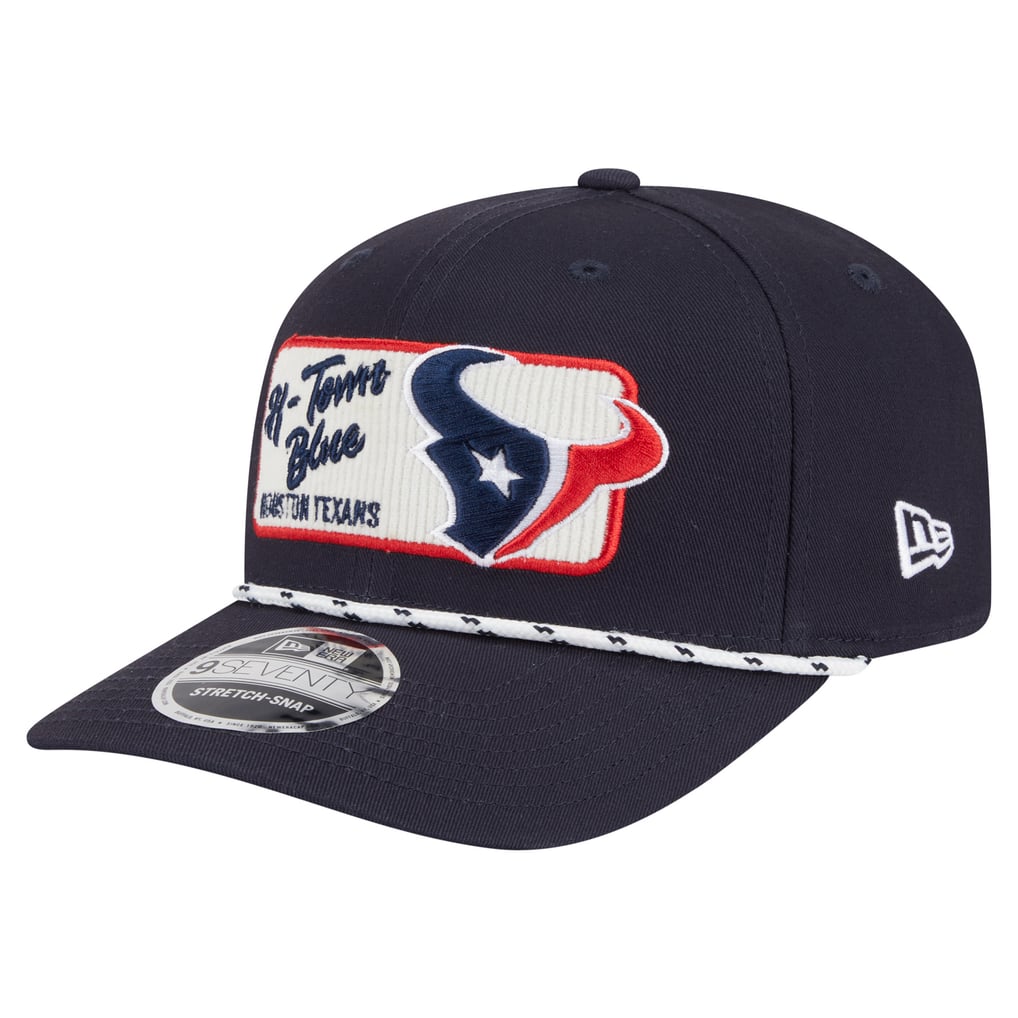 Houston Texans New Era Chant 9SEVENTY Stretch-Snap Hat - Navy