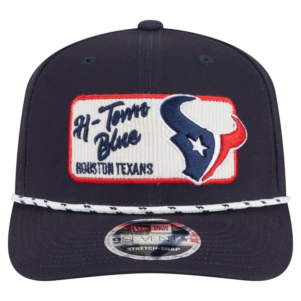 Houston Texans New Era Chant 9SEVENTY Stretch-Snap Hat - Navy